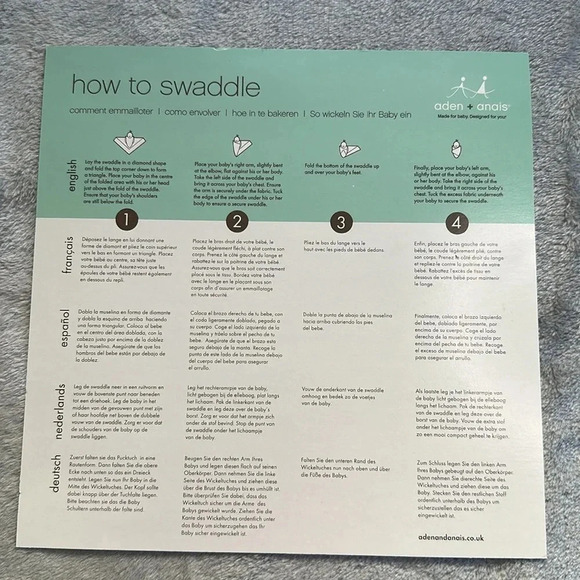 ⭐️HP⭐️ Aden + Anais NWT -100% Rayon lullaby Swaddle blankets- Musy Mate lovey - Picture 8 of 9